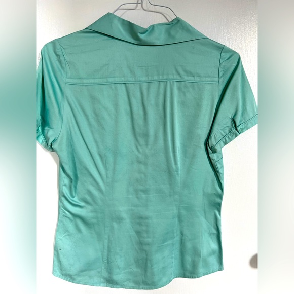 The Limited Short Sleeve Shirt Mint Color Fitted Size M - Picture 2 of 7